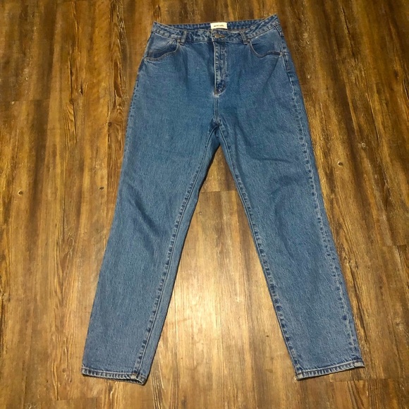Rolla's Dusters Jeans Women's 32 High Rise Slim Straight Leg in Cindy Blue Denim - Picture 1 of 7